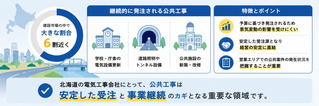 北海道における公共工事の位置づけ