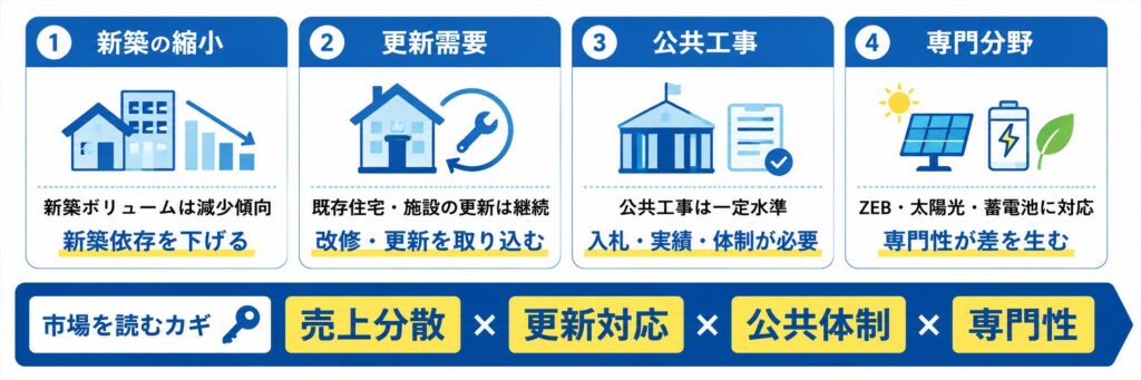 北海道の電気工事市場をどう読むか