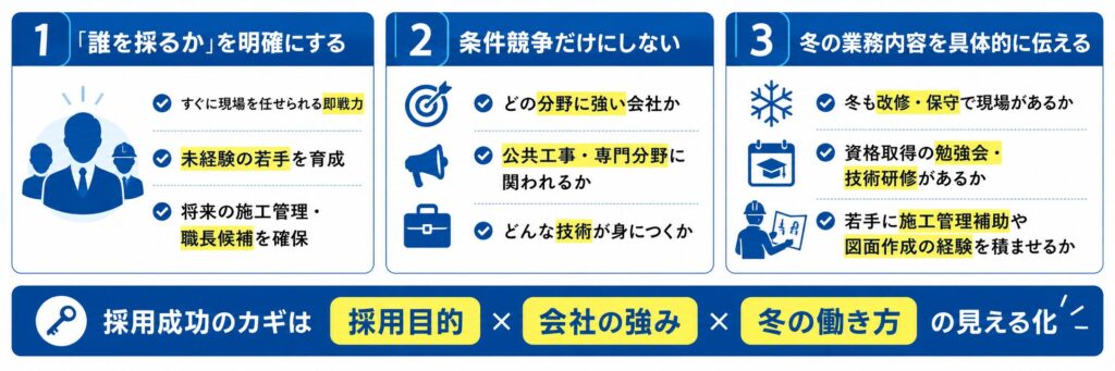 北海道で採用を成功させるために考えるべきポイント